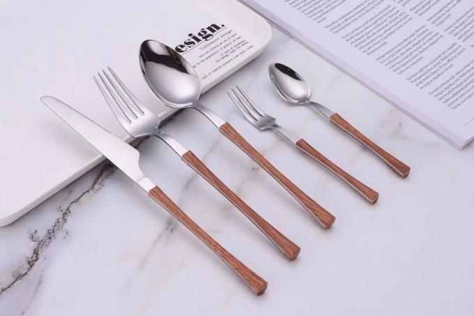 Bastoncini amichevoli Kit For Restaurant Home del coltello della forcella del cucchiaio del padellame della melammina di Eco 2