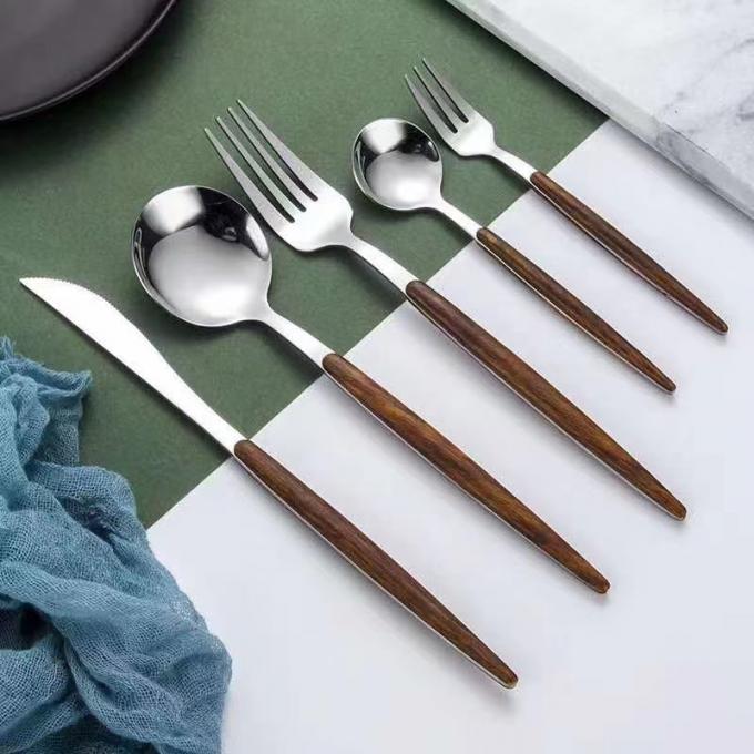 Bastoncini amichevoli Kit For Restaurant Home del coltello della forcella del cucchiaio del padellame della melammina di Eco 3