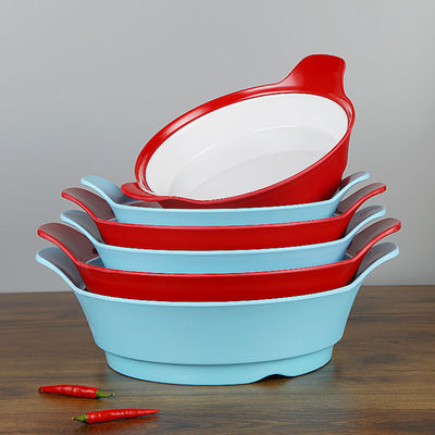 Un buon prezzo. Doppie stoviglie 100% della melammina di colore in ristorante/mensa in linea