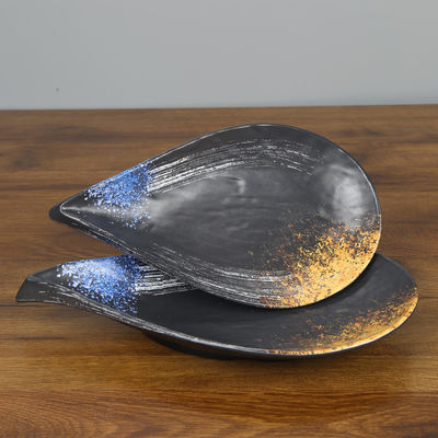 Un buon prezzo. Il triangolo esotico 100% della piastrina di forma del fiore della piastrina della goccia di acqua della piastrina della melammina ha modellato in linea