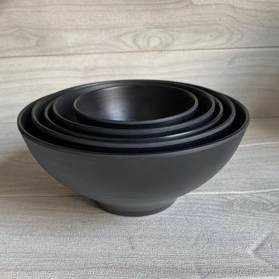 Un buon prezzo. 100% Foor Grade Nero Color Melamine Serving Bowl Set Disposable Per Hotel in linea