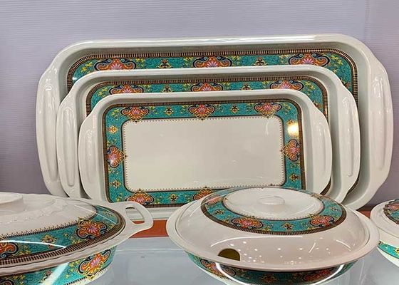 Un buon prezzo. Melammina rettangolare 100% Tray With Handle servente di plastica in linea