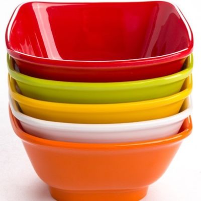 Un buon prezzo. Ciotole di plastica della melammina del servizio del buffet, insalatiera ovale riutilizzabile della melammina in linea