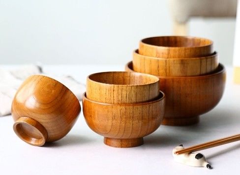 Un buon prezzo. Set di stoviglie di melamina personalizzabili disponibili in diverse dimensioni e colori, stoviglie di melamina in stile legno in linea