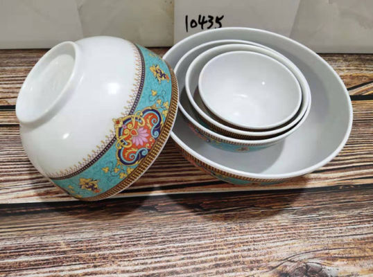Disegno personalizzato Ramen Bowl Melamina con decal interno e esterno a colori per cena o insalate