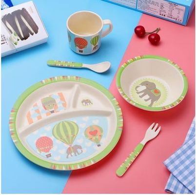 Un buon prezzo. Food Safe Stampato Cartone animato Decal BPA Free Custom Baby Dinnerware Melamine Children Tableware in linea