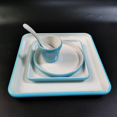 Servizi da tavola in melamina a due colori in vassoio grande di grado alimentare a base di composto di stampaggio di melamina