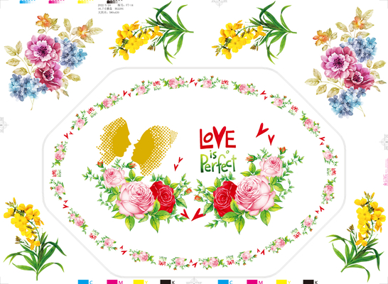 Un buon prezzo. Carta stampata per stoviglie in melamina con design personalizzati di dimensioni 59*44CM in linea