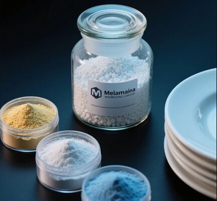 Un buon prezzo. Enhanced Durability Eco-Friendly High Scratch Resistance Melamine Moulding Powder Amino Moulding Compound in linea