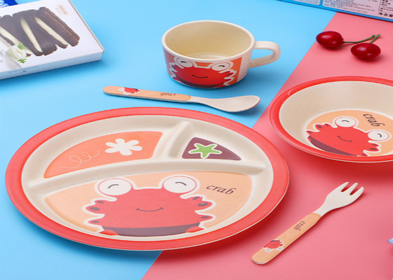 Un buon prezzo. Insiemi del padellame della melammina dei bambini di bambù amichevoli della fibra di Eco in linea