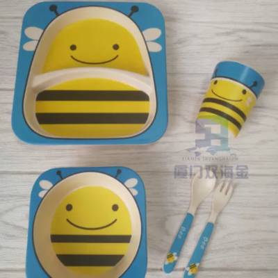 Un buon prezzo. Il padellame dei bambini di bambù della famiglia, padellame di bambù della fibra in linea