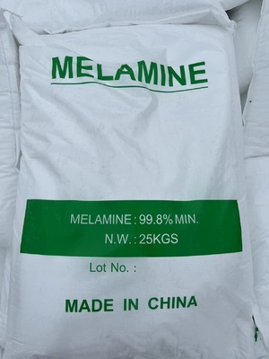 Un buon prezzo. polvere pura della melammina 25kg 99,8% per la fabbricazione della polvere di verniciatura di MMC del compensato in linea